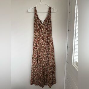 J. Crew Liberty of London Button up Multicolor Floral Midi Dress Size 2 / Small